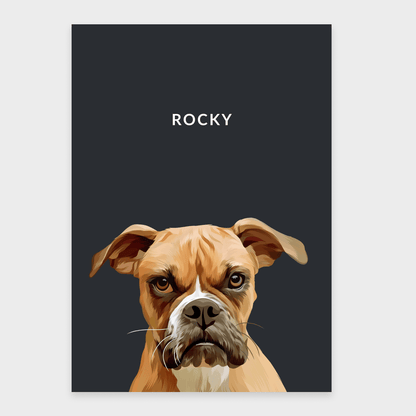 Custom Pet Portrait - One Pet - Vinnie & Co.