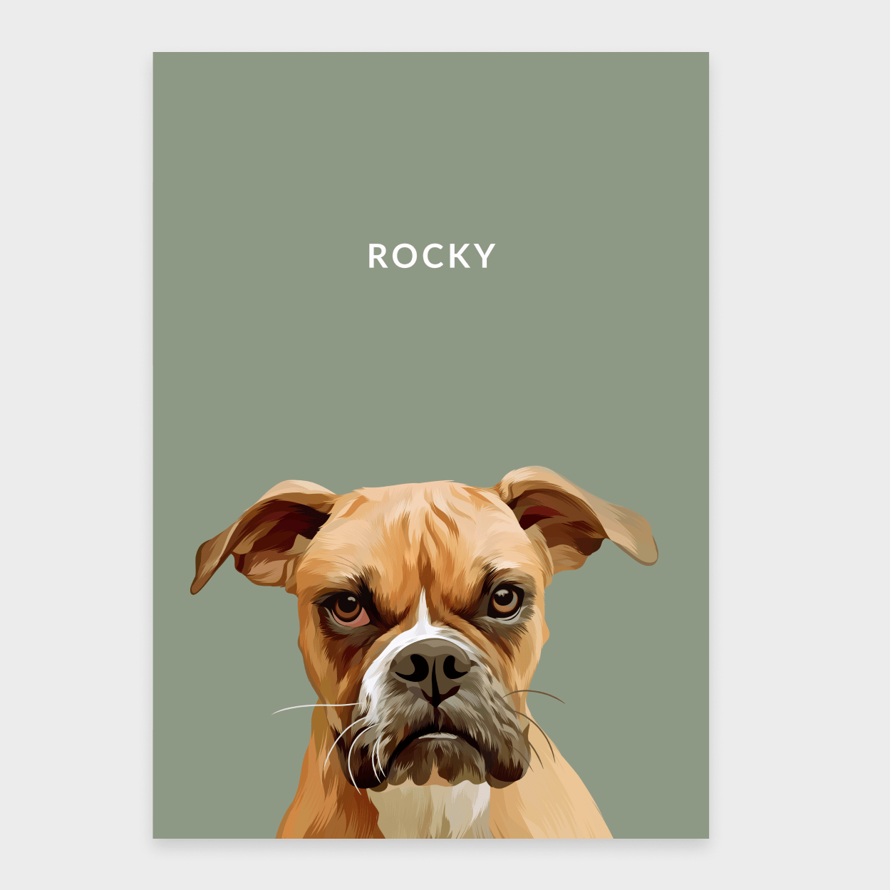 Custom Pet Portrait - One Pet - Vinnie & Co.