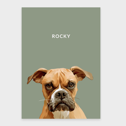 Custom Pet Portrait - One Pet - Vinnie & Co.