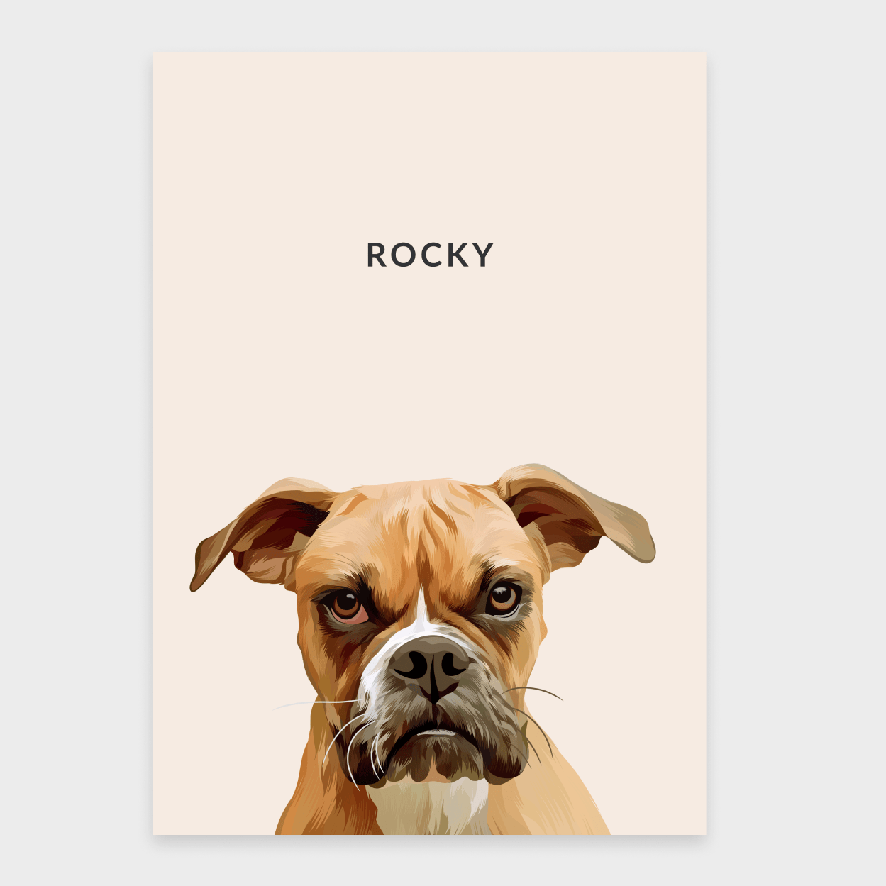 Custom Pet Portrait - One Pet - Vinnie & Co.
