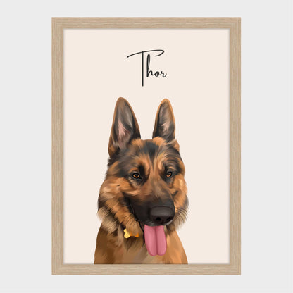 Custom Pet Portrait - One Pet