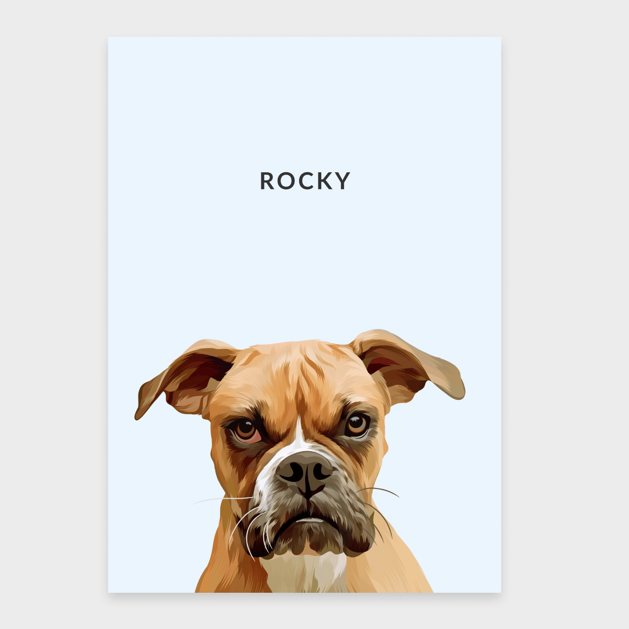 Custom Pet Portrait - One Pet - Vinnie & Co.