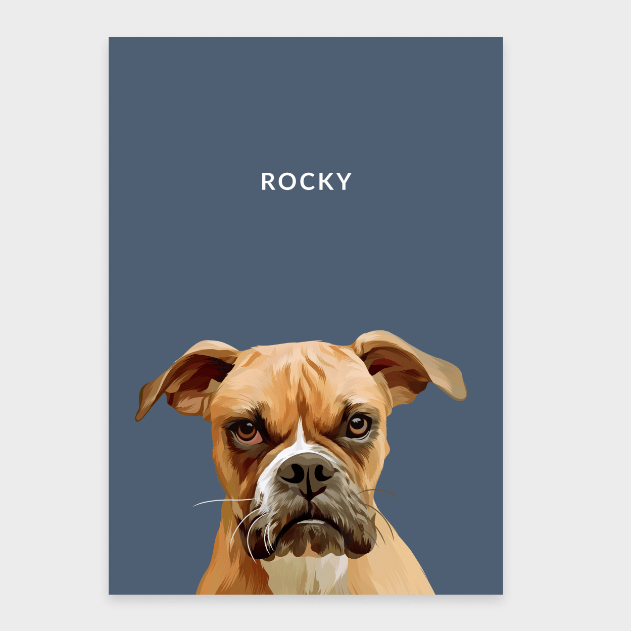 Custom Pet Portrait - One Pet - Vinnie & Co.